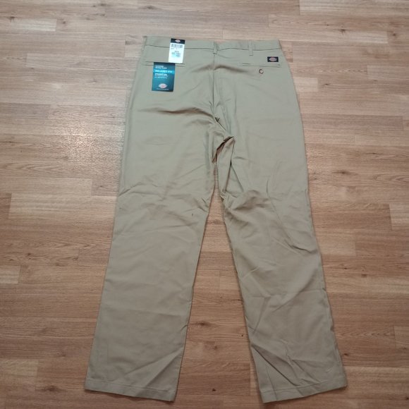 NWT Dickies Pants Mens Sz 38x34 Relaxed Fit Straight Leg High Rise Work Tan DMG* - Picture 11 of 12
